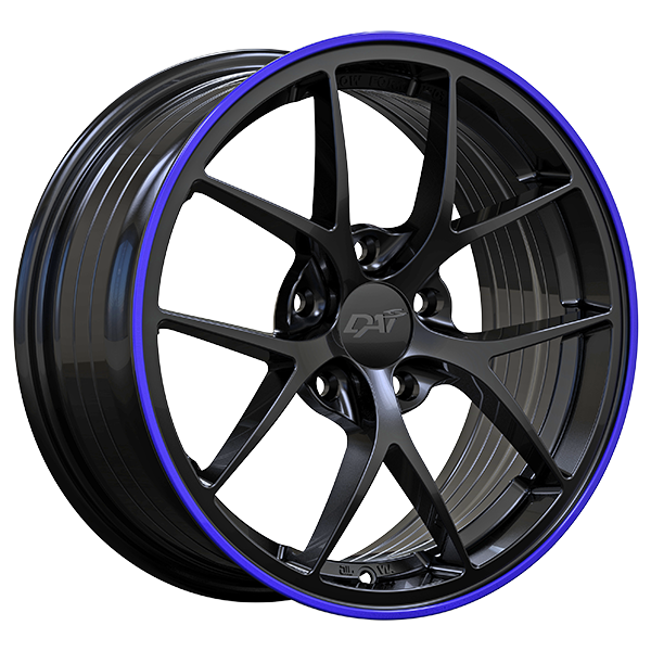 DAI Wheels SKY 16x7.0 Gloss Black - Purple Lip 40 5x114.3 67.1 DW1321602