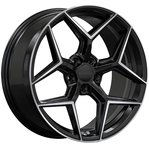 Ruffino HANS 19x8.5 Gloss Black - Machined Face 35 5x114.3 73.1 RUF731901