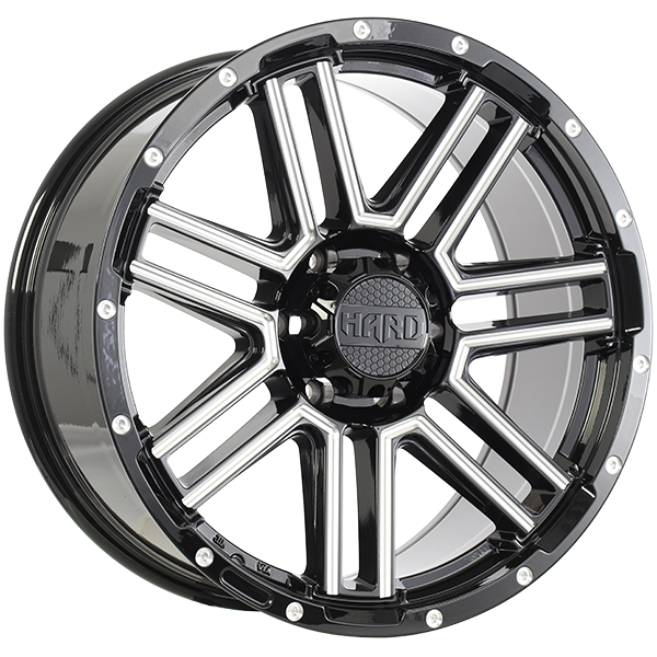 Ruffino HARD MYSTIC 17x9.0 Gloss Black - Milled Edge 15 6x139.7 108.1 RUF771701