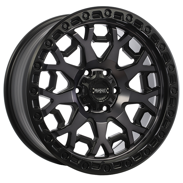 Ruffino HARD MIDNIGHT 20x9.0 Satin Black - Machined Face - Smoked Clear 25 6x135 87.1 RUF782002