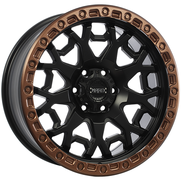 Ruffino HARD MIDNIGHT 20x9.0 Satin Black - Satin Bronze Lip 25 6x135 87.1 RUF782003