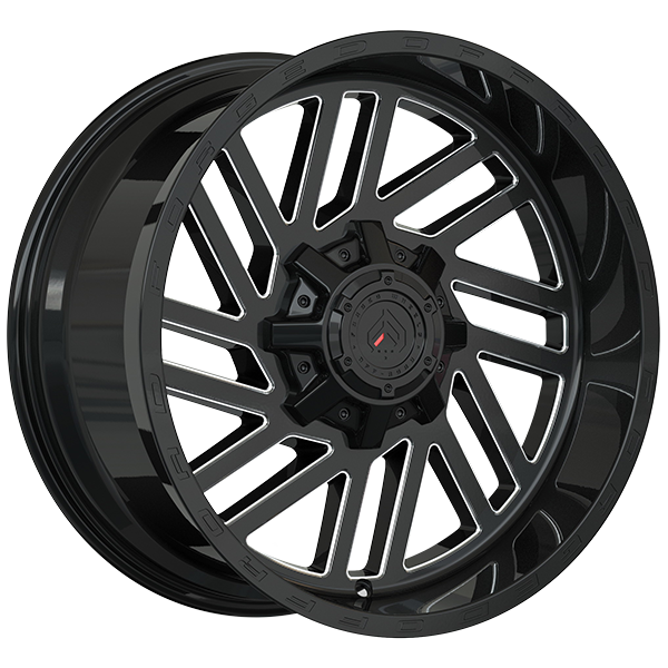 Forged Wheels XR107 20x10.0 Gloss Black - Milled Edge -12 8x170 125.1 XR72006