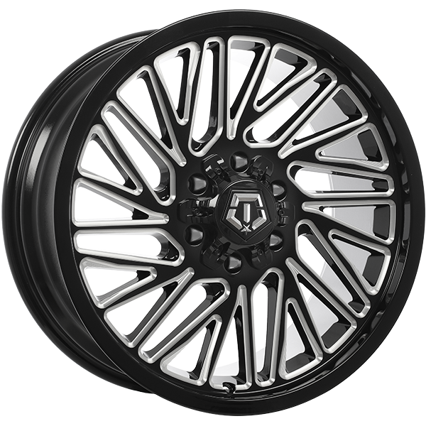 TIS Wheels 553 20x9.0 Gloss Black - Milled Edge 18 6x135/6x139.7 106.1 553BM2096818