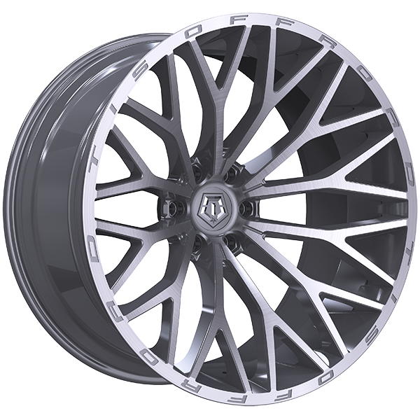 TIS Wheels 566 20x10.0 Silver - Brushed Face -24 6x139.7 106.1 566BSM2108324