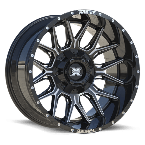 TWISTED OFF-ROAD TW1 20x9.0 Gloss Black Milled 12 8x165.1/8x170 0.0 TWTW113209181211