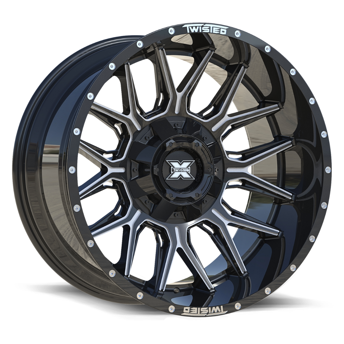 TWISTED OFF-ROAD TW1 22x10.0 Gloss Black Milled -18 6x135/6x139.7 0.0 TWTW113221016189