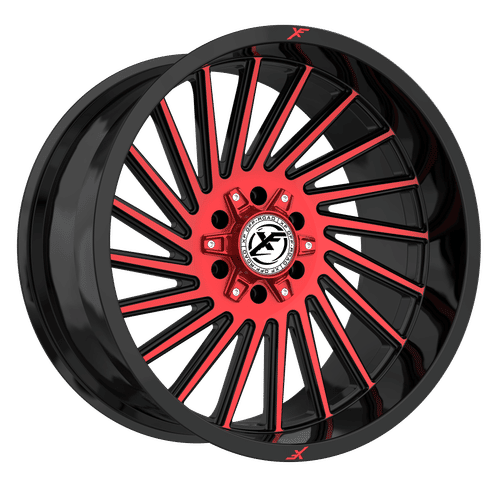 XF OFFROAD XF-239 20x9.0 Black Machined Red 12 8x165.1/8x180 125.2 XF-239209081651180+12GBMRED