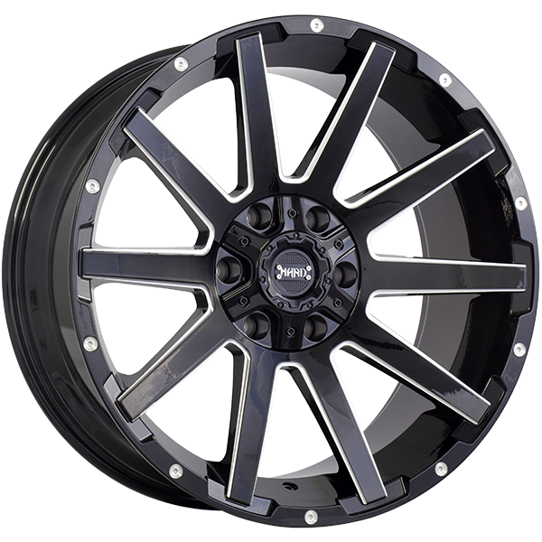 Ruffino HARD SINNER 20x9.0 Gloss Black - Milled Edge 0 6x135/6x139.7 87.1 RUF4820003
