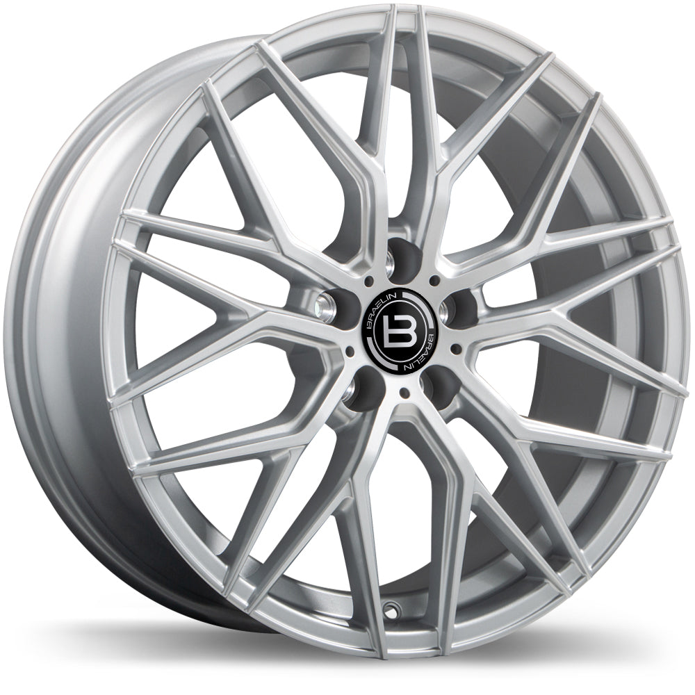 Braelin BR10 18x8.0 Gloss Silver 45 5x108 63.4 BR10-1880-31SN+45C634