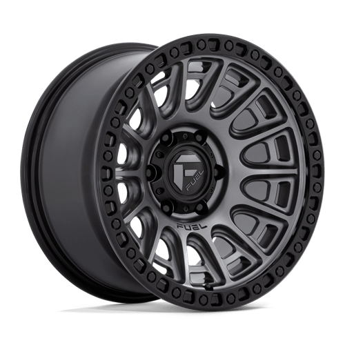 Fuel 1Pc D835 CYCLE Matte Gunmetal W/ Black Ring | 17x9 | 5x5.0 | -12 | 71.5mm
