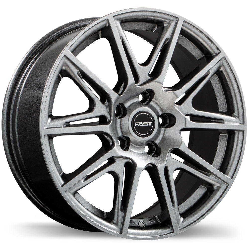 Fast Wheels Switch 17x7.5 Titanium 35 5x114.3 66.1 F212N-1775-65TN+35C661