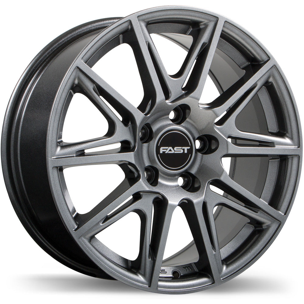 Fast Wheels Switch 18x8.0 Titanium 45 5x120 64.1 F212Y-1880-12TN+45R641