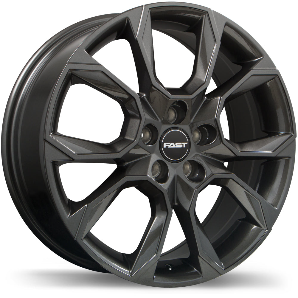 Fast Wheels Aventure 16x6.5 Gloss Gunmetal 45 5x100 56.1 F250S-1665-80MN+45C561