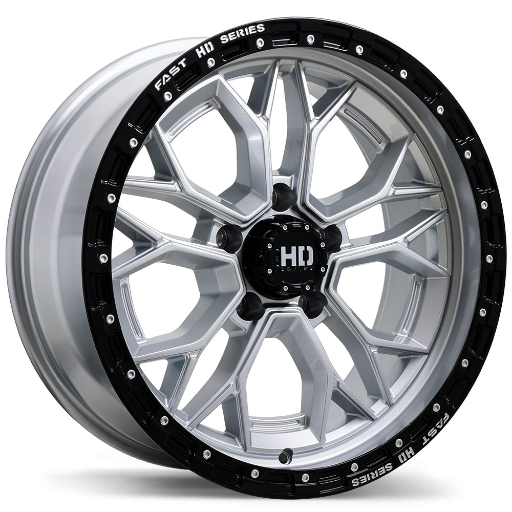 Fast HD Muramasa 20x9.0 Gloss Silver with Black Lip 0 5x139.7 77.8 F276-2090-85SB+00C778