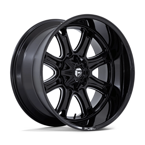 Fuel 1Pc DARKSTAR Gloss Black Milled | 24x12 | 5x5/5.5 | -44 | 87.1mm