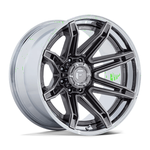Fuel 1Pc FC401 BRAWL Platinum W/ Chrome Lip | 24x12 | 6x135 | -44 | 87.1mm