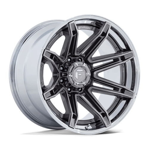 Fuel 1Pc FC401 BRAWL Platinum W/ Chrome Lip | 24x12 | 8x180 | -44 | 124.2mm