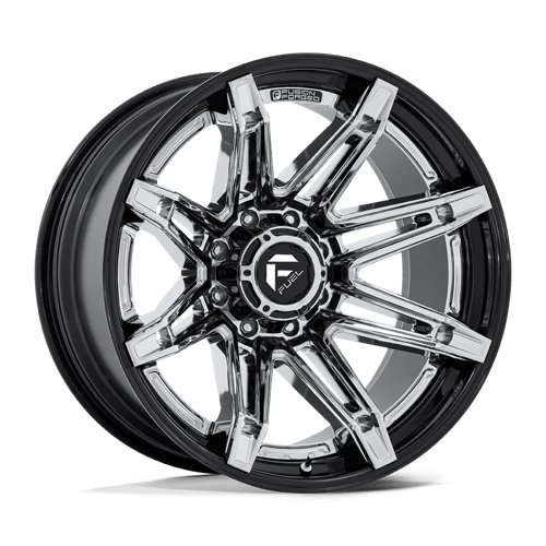Fuel 1Pc FC401 BRAWL Chrome W/ Gloss Black Lip | 22x10 | 6x5.5 | -18 | 106.1mm