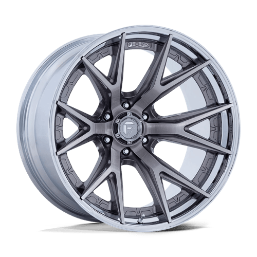 Fuel 1Pc FC402 CATALYST Platinum W/ Chrome Lip | 20x10 | 6x5.5 | -18 | 106.1mm