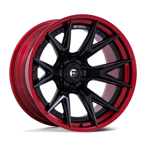 Fuel 1Pc FC402 CATALYST Matte Black W/ Candy Red Lip | 20x9 | 6x135 | +1 | 87.1mm