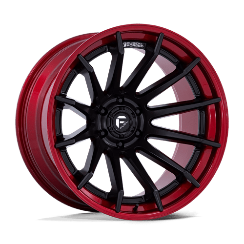 Fuel 1Pc FC403 BURN Matte Black W/ Candy Red Lip | 22x10 | 6x5.5 | -18 | 106.1mm