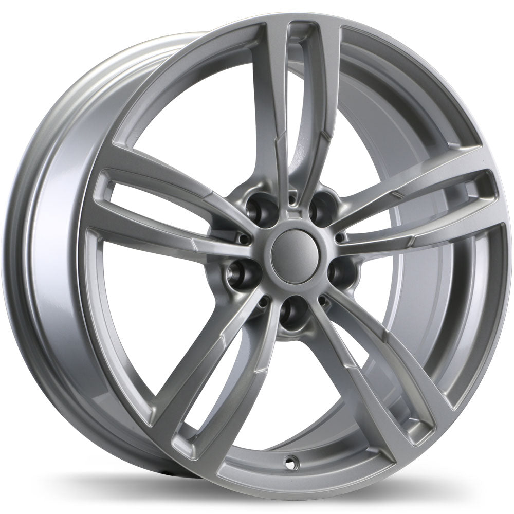Replika R163A 19x8.5 Gloss Silver 25 5x112 66.6 R163A-1985-44SN+25C666
