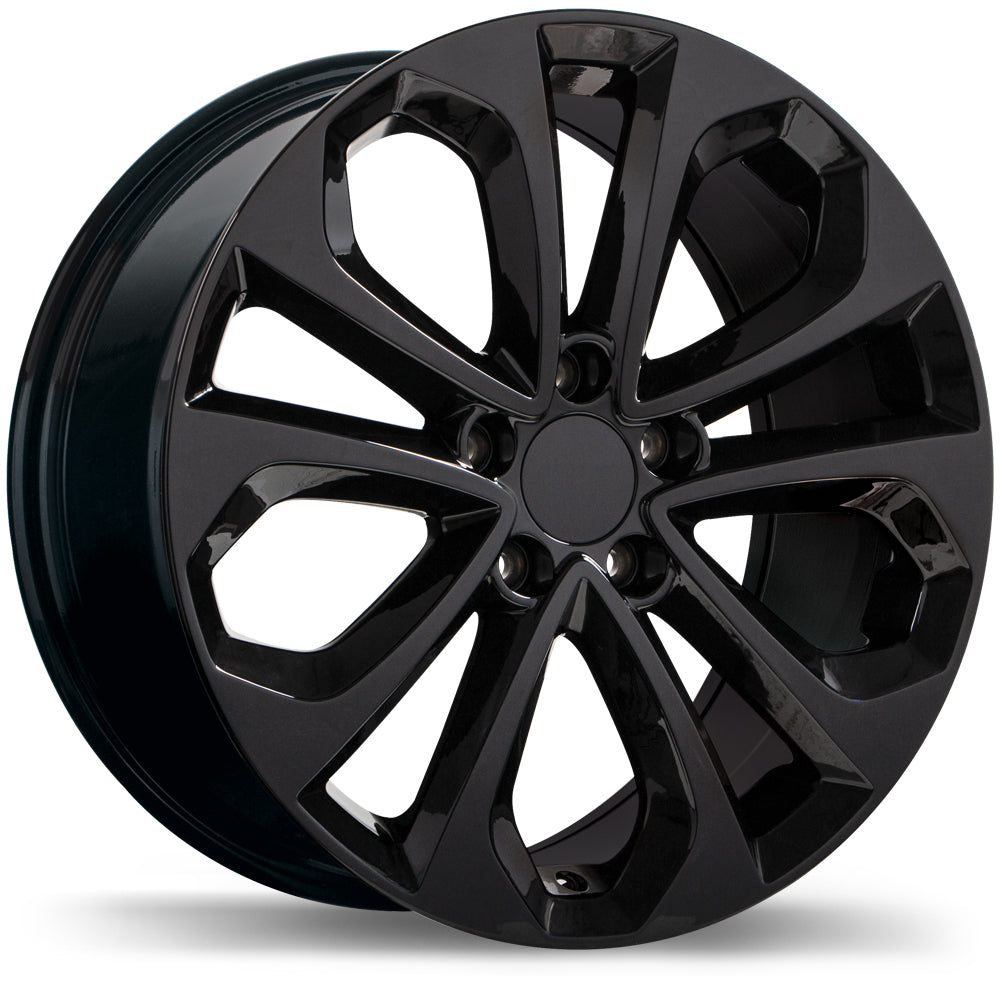 Replika R191 18x8.0 Gloss Black 50 5x114.3 64.1 R191-1880-65BN+50R641