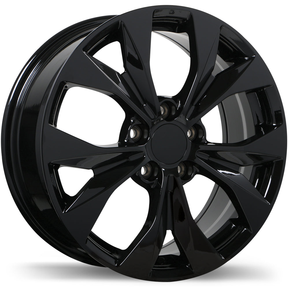 Replika R192 17x7.0 Gloss Black 45 5x114.3 64.1 R192-1770-65BN+45R641