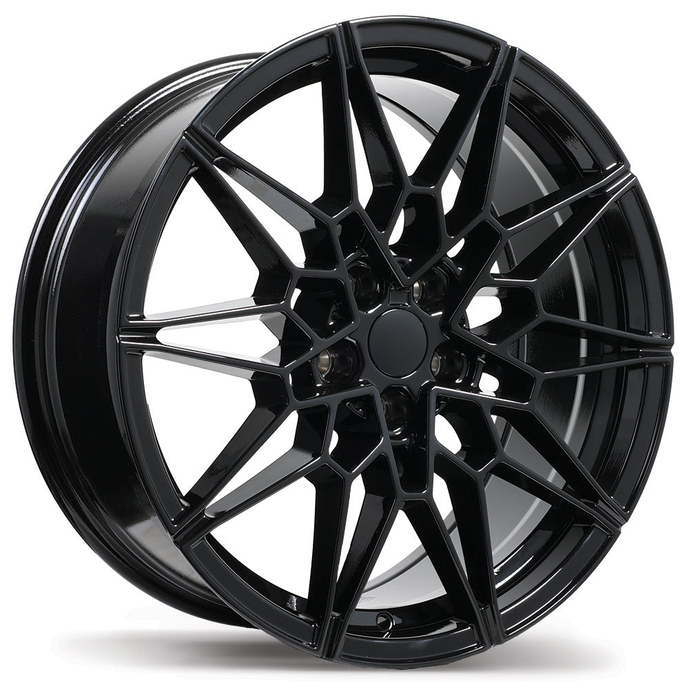 Replika R266 19x8.0 Gloss Black 40 5x112 66.6 R266-1980-44BN+40C666