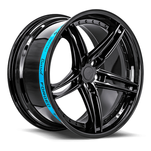 SENTALI BARREL SB3 22x9.5 Gloss Black Lip / Matte Black Centre 15 5x115 71.6 SB3222956152