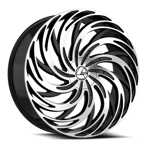 AZARA AZA-531 22x8.5 Gloss Black Machined 38 5x112/5x114.3 74.1 AZA-53122853638BM