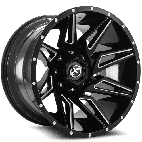 XF OFFROAD XF-218 20x10.0 Gloss Black Milled -12 5x127/5x139.7 78.1 XF-218201051271397-12GBM
