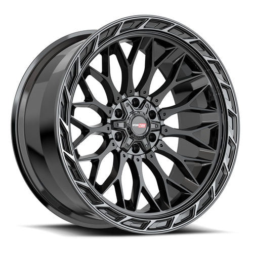 VORTEK VRP-503 24x11.0 Black Diamond Cut Ring W/ Dark Tint -24 6x135/6x139.7 106.1 503241157-24BDCTR