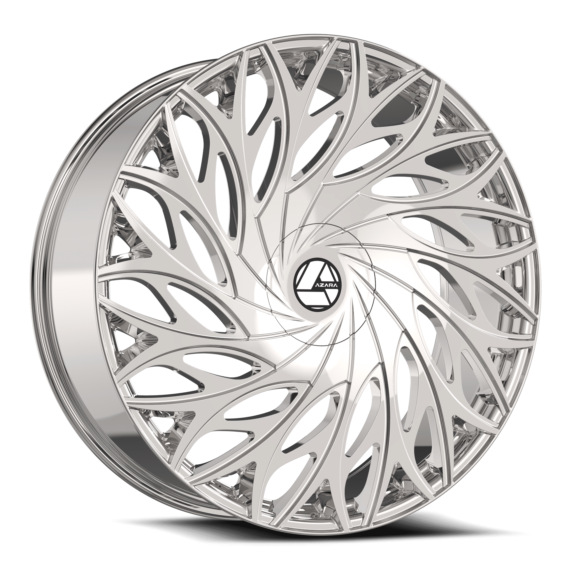 AZARA AZA-525 22x9.5 Nano Chrome 15 5x120/5x115 74.1 AZA-52522953915NCR