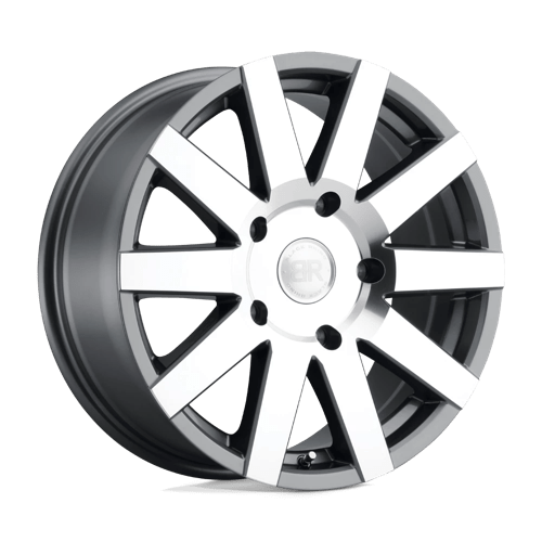 Black Rhino JOURNEY Gloss Gunmetal W/ Mirror-Cut Face | 17x7.5 | 6x5.5 | +45 | 112.1mm