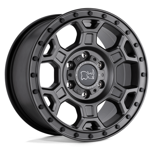 Black Rhino MIDHILL Matte Gunmetal W/ Black Bolts | 17x8 | 6x130 | +38 | 84.1mm