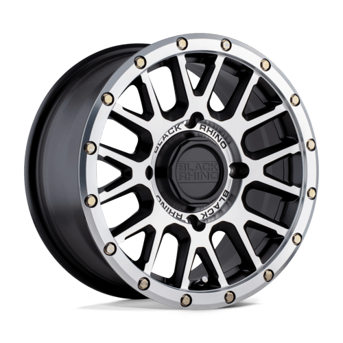 Black Rhino Powersports LA PAZ UTV Semi Gloss Black W/ Machined Face | 15x7 | 4x110 | +51 | 80.2mm