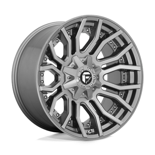 Fuel BRUSHED GUN METAL TINTED CLEAR 20x10 8x180