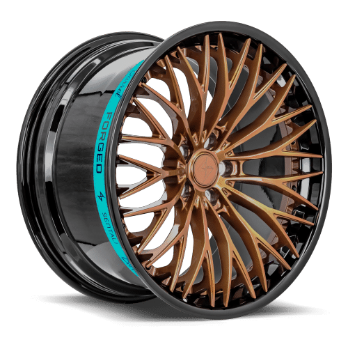 Sentali Barrel Forged Gloss Black Lip / Gloss Bronze Centre 19x10.5 5x112