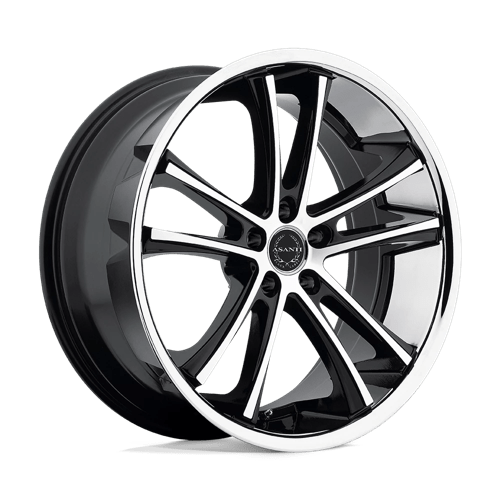 Asanti Black ABL-1 PEGASI Machined Face W/ Ss Lip | 22x9 | 5x112 | +32 | 74.1mm