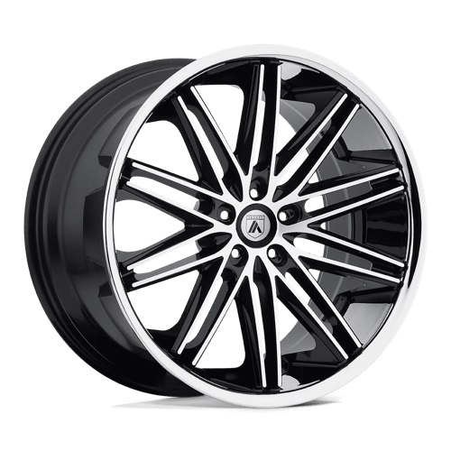 Asanti Black ABL-10 POLLUX Machined Face W/ Ss Lip | 22x10 | 5x120 | +20 | 74.1mm