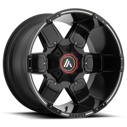 Asanti Off Road AB811 WARTHOG Satin Black Milled W/ Gloss Black Accents | 20x9 | 8x170 | -12 | 125.1mm