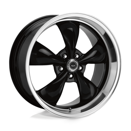 American Racing AR105 TORQ THRUST M Gloss Black W/ Machined Lip | 16x7 | 5x100 | +35 | 57.1mm