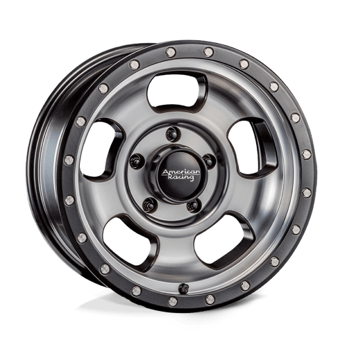 American Racing AR969 ANSEN OFFROAD Satin Black Machined W/ Satin Black Ring | 18x9 | 5x5.5 | +0 | 108mm