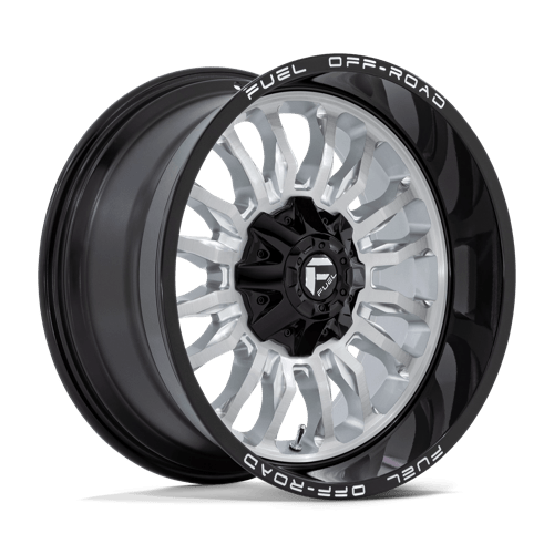 Fuel 1Pc D798 ARC Silver Brushed Face W/ Milled Black Lip | 20x10 | 6x135/5.5 | -18 | 106.1mm