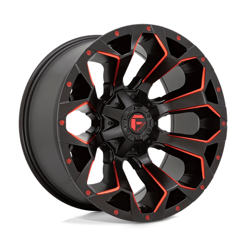 Fuel 1Pc D787 ASSAULT Matte Black Red Milled | 20x9 | 6x135/5.5 | +1 | 106.1mm