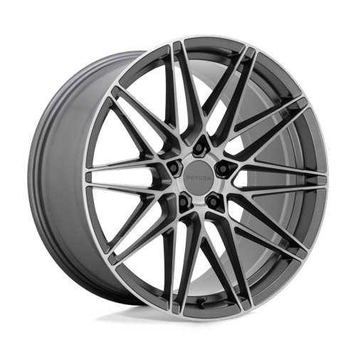 Beyern DAMON Matte Gunmetal W/ Brushed Face | 20x9 | 5x120 | +15 | 74.1mm