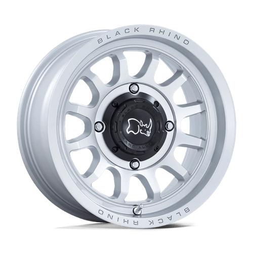 Black Rhino Powersports RAPID UTV Hyper Silver W/ Machined Face | 14x7 | 4x137 | +10 | 110.1mm