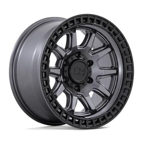 Black Rhino CALICO Matte Gunmetal W/ Matte Black Lip | 17x8.5 | 5x120 | +34 | 74.1mm