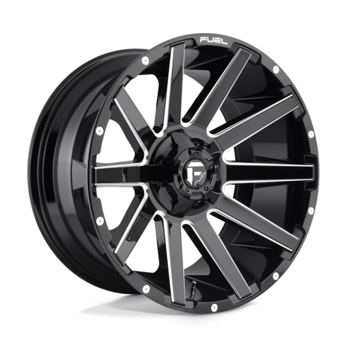 Fuel 1Pc D615 CONTRA Gloss Black Milled | 22x12 | 5x4.5/5.0 | -44 | 78.1mm